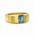 Topaz Solitaire Ring for Men Silver, Gold, Size 9.5 For Sale - Image 6 of 6