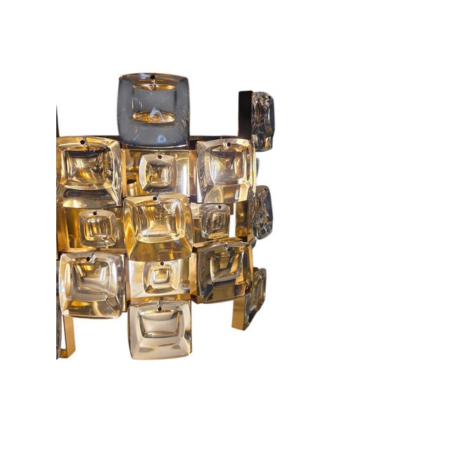 Walter Wall Lights in Crystal and Brass by Ernst Palme for Palwa, 1960s, Set of 2 For Sale - Image 12 of 15
