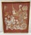 Gold Vintage Exotic Framed Silk Asian Warrior Motif Fabric in Bamboo Frame For Sale - Image 8 of 9