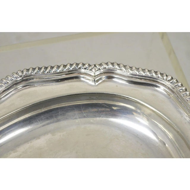 Early 20th Century Antique Tiffany & Co. Makers Silver Soldered Oval Vegetable Serving Dish Silver Plate For Sale - Image 5 of 10