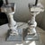 Shabby Chic Contemporary Neutral Chipped Finish Wood Lamps - a Pair For Sale - Image 3 of 5