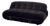 Black Velvet Soriana Sofa by Afra and Tobia Scarpa, Cassina, Italy 1970s For Sale