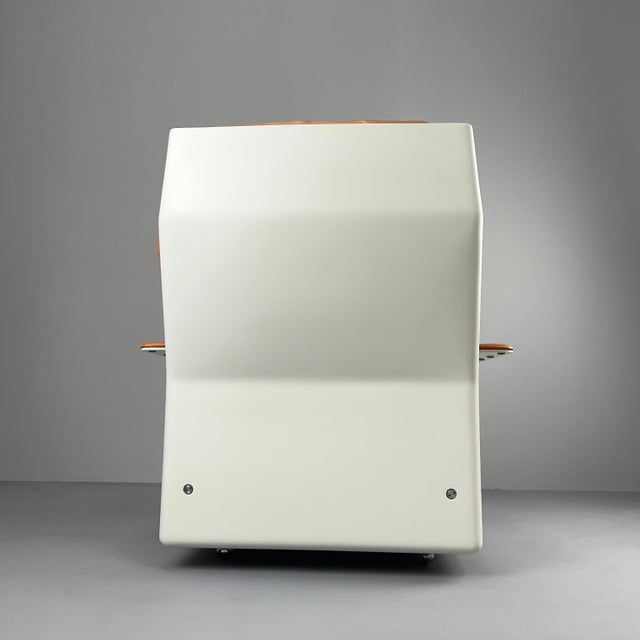 Animal Skin RZ62 High-Back Chair in Cinnamon-Colored Leather by Dieter Rams for Vitsœ, 1960s For Sale - Image 7 of 17