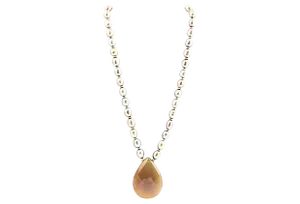 L. Bergman Pearl & Quartz Necklace