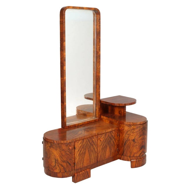 Art Deco Burl Walnut Sculptural Entry Cabinet by Osvaldo Borsani, 1930s For Sale - Image 14 of 14