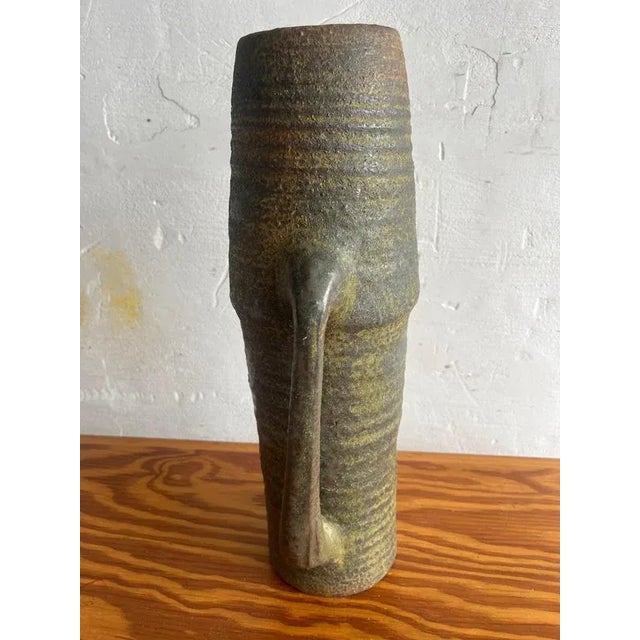 1960s Brutalist Studio Pottery Pitcher by Ostend Ceramicist, 1960s For Sale - Image 5 of 6