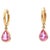 1.31 cts Natural pink sapphire earrings in 14k gold For Sale - Image 15 of 18