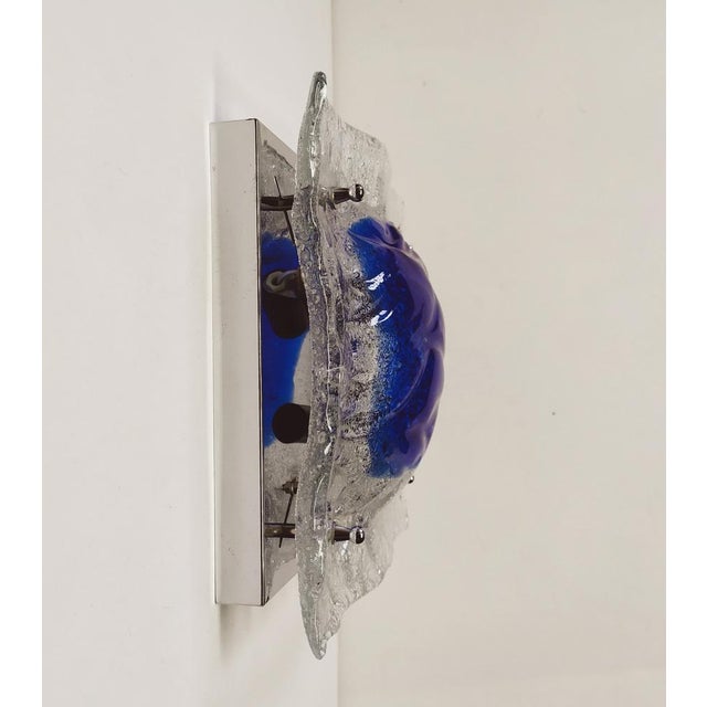 Vintage Murano Wall Light from Mazzega, 1970s For Sale - Image 7 of 8