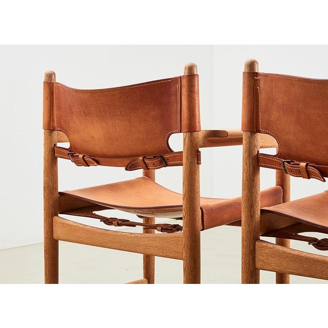 Spanish Model 3238 Dining Chairs by Børge Mogensen for Fredericia Stole Fabrik, Denmark, 1964, Set of 2 For Sale - Image 9 of 13