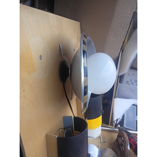 Mid-Century Modern 1980s Custom Made Polished Aluminum Oval Wall Light For Sale - Image 3 of 8