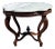 1960s Victorian Marble Parlor Table For Sale