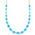 60ct Natural Sleeping Beauty Turquoise & Diamond Tennis Necklace & Earrings Set For Sale - Image 4 of 18