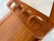 Elegant Mid-Century Danish Modern cocktail trolley or bar cart crafted in warm teak wood with clean minimalist lines and...