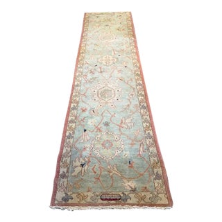 Vintage Turkish Ousghak Runner,, Rug For Sale