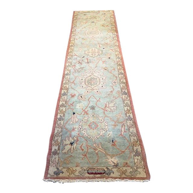 Vintage Turkish Ousghak Runner,, Rug For Sale