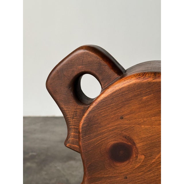 Handcrafted Mid 20th Century Sculptural Pine Rocking Horse For Sale - Image 13 of 18