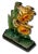 Metal Vintage 1930s Hubley Manufacturing Co. Model #453 Cast Iron "Jonquils" Flower Doorstop With Nice Colors For Sale - Image 7 of 12
