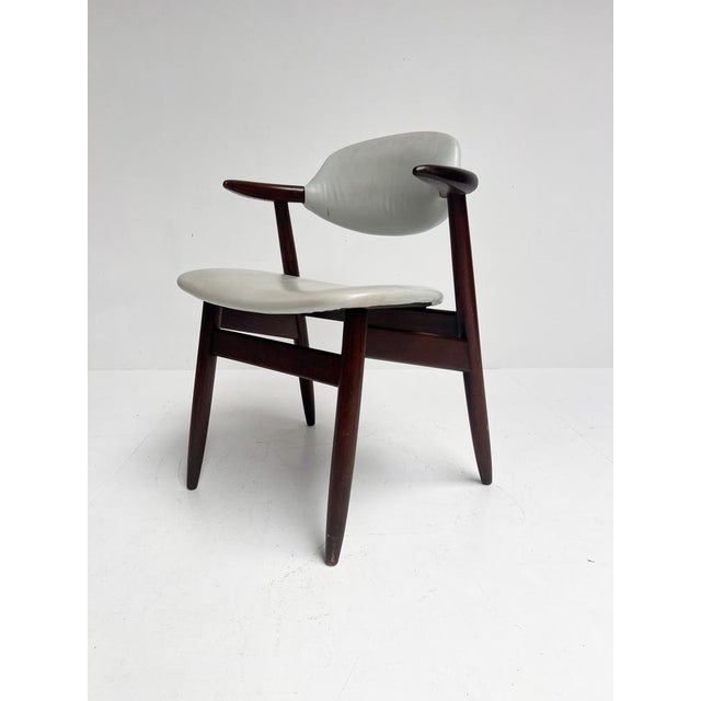 Brown Grey Cowhorn Chair, 1970s For Sale - Image 8 of 13