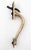 Vintage 9.5 In. Brass Thumb Latch Door Pull Handle For Sale - Image 4 of 5