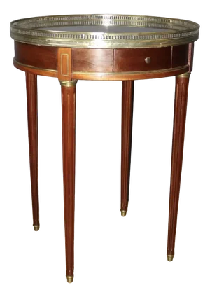 Louis XVI Side Table in Mahogany and Brass, 1900s