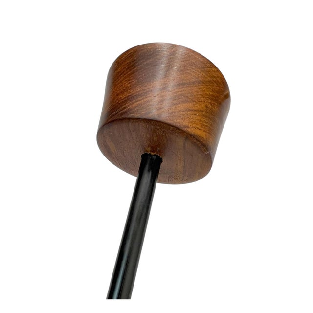 Teak and Textured Glass Chandelier by Carl Fagerlund for Orrefors, 1960s For Sale - Image 11 of 16