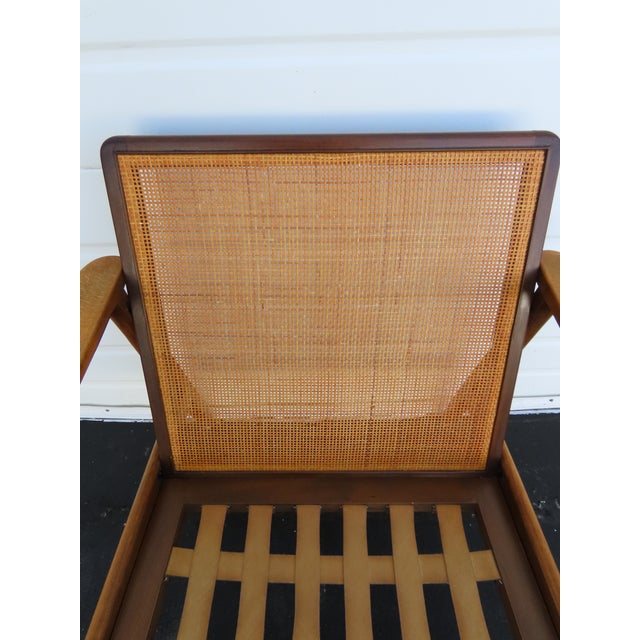 Mid Century Modern Caned Back Lounge Accent Side Chair 6921 For Sale In Miami - Image 6 of 12