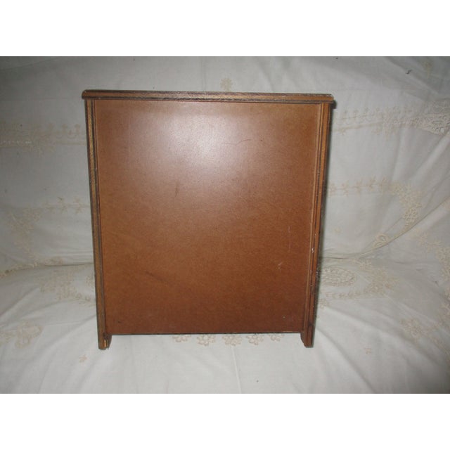 Wood Vintage Federal Miniature Walnut Bow Front Chest of Drawers / Jewelry Chest For Sale - Image 7 of 8