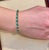 8 Carat Emerald and Diamond Tennis Bracelet 14 Karat Yellow Gold For Sale - Image 14 of 18