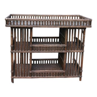 Palecek Rattan Bar Presidents Collection For Sale
