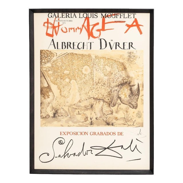 Salvador Dalí­, Hommage À Albrecht Dürer, Original Lithograph, 1970s, Paper For Sale