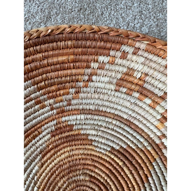 African African Coiled Straw Basket For Sale - Image 3 of 5