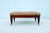 Traditional Hickory Chair Button Tufted Cocktail Ottoman Bench on Brass Casters For Sale - Image 12 of 18