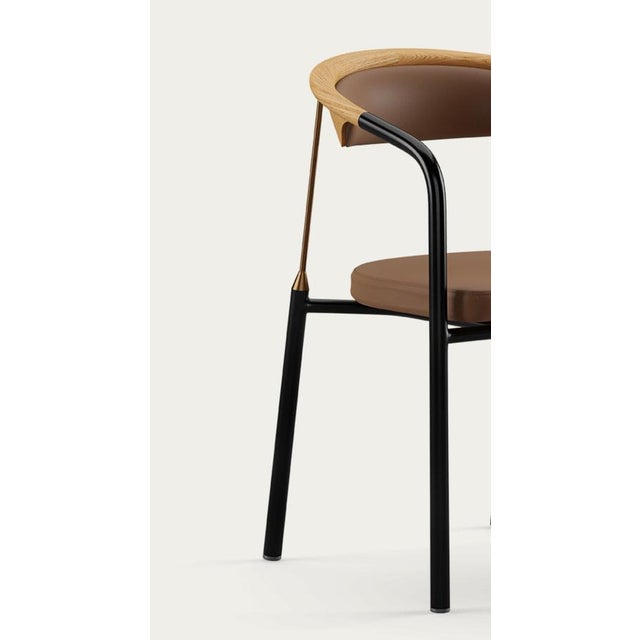 Black Chairman Chair in Oak with Upholstery in Umber by Henrik Tengler for One Collection For Sale - Image 8 of 15