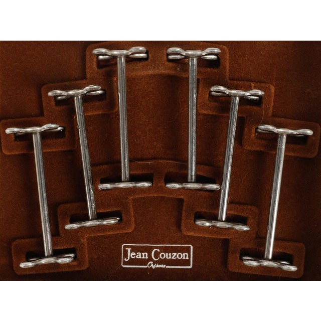 Set of 6 knife rests by La Maison Jean Goujon, XXth Century. Set of 6 silver plated knife rests from the Maison Jean...