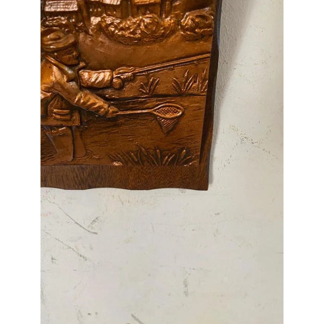 1960s Wall Organizer in Cooper and Wood, France, 1960s For Sale - Image 5 of 10