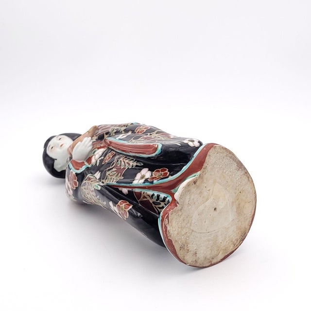 Japanese Porcelain Imari Courtesan With Dove, Late 19th Century Circa 1880 For Sale - Image 12 of 13