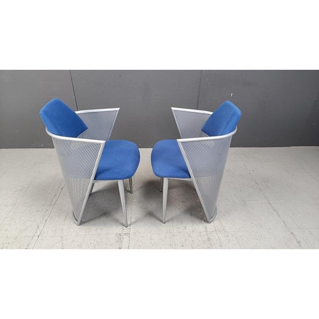 Postmodern Metal Dining Chairs, 1980s, Set of 6 For Sale - Image 14 of 15