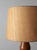 Mid 20th Century Mid Century Turned Mixed Wood Table Lamp With Woven Shade For Sale - Image 9 of 18