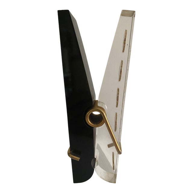 Vintage Giant Lucite Clothes Pin Decor For Sale