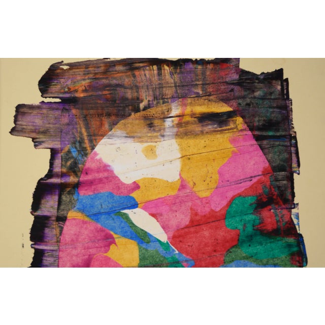 American The Circle - Original Abstract on Paper by Dave Frances For Sale - Image 3 of 3