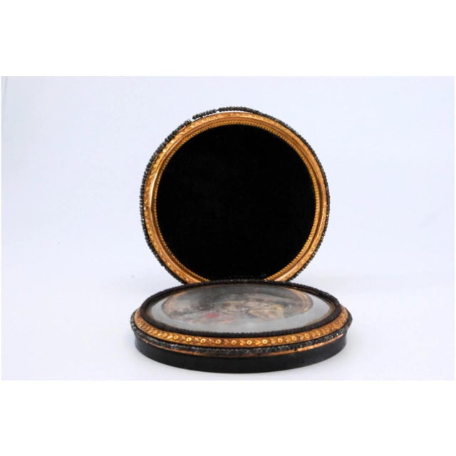 Metal Tortoiseshell and Gold Jewelry Box For Sale - Image 7 of 10