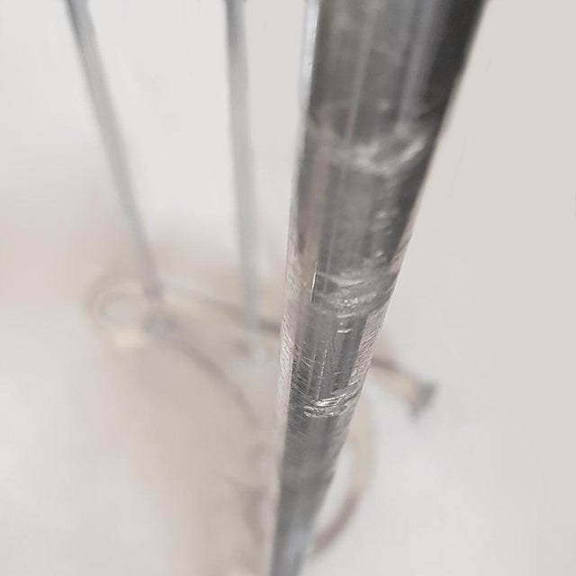 Art Nouveau Revival French Train Luggage Rack, 1970s For Sale - Image 5 of 6