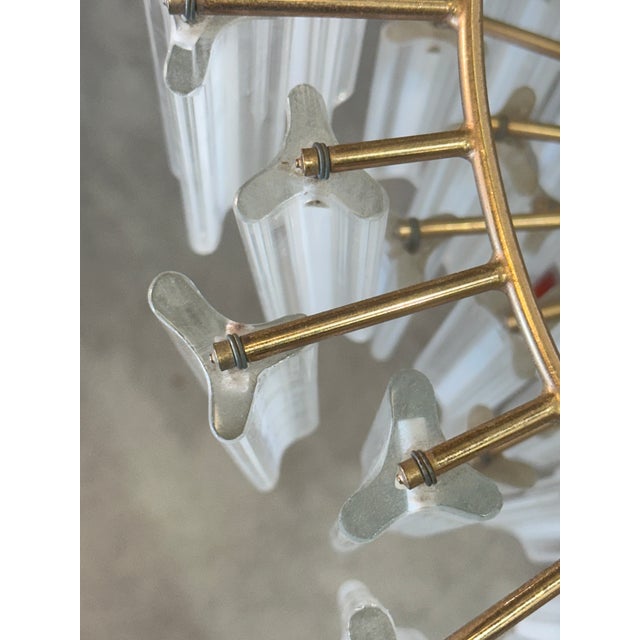 White Vintage Murano Glass Chandelier, 1970s For Sale - Image 8 of 12