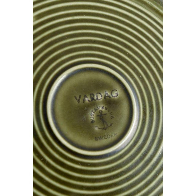 Stig Lindberg Vardag Plates in Stoneware by Stig Lindberg for Gustavsberg, 1960s, Set of 6 For Sale - Image 4 of 5