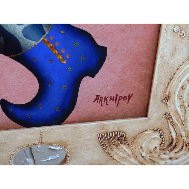 Impressionist Anton Arkhipov Revelry Hand Signed Original Paining Custom Framed by Artist For Sale - Image 3 of 9