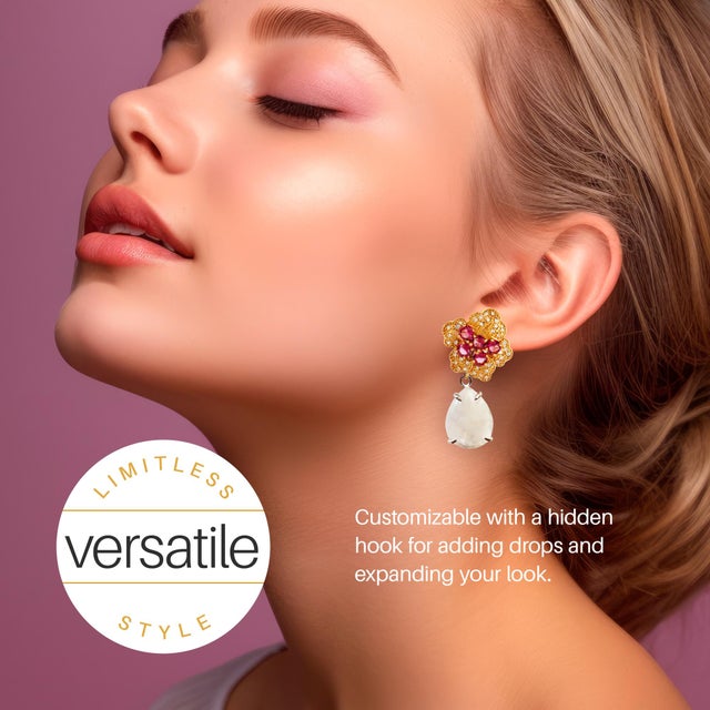 Not Yet Made - Made To Order Oslo Studs Push Back- 2 Pieces For Sale - Image 5 of 7