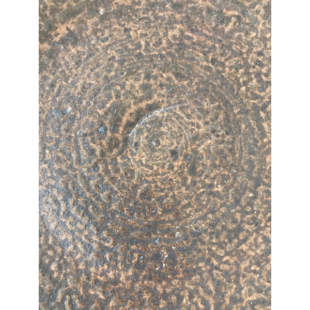 Signed Wheel Thrown Pottery 1970s Statement Platter For Sale - Image 4 of 10