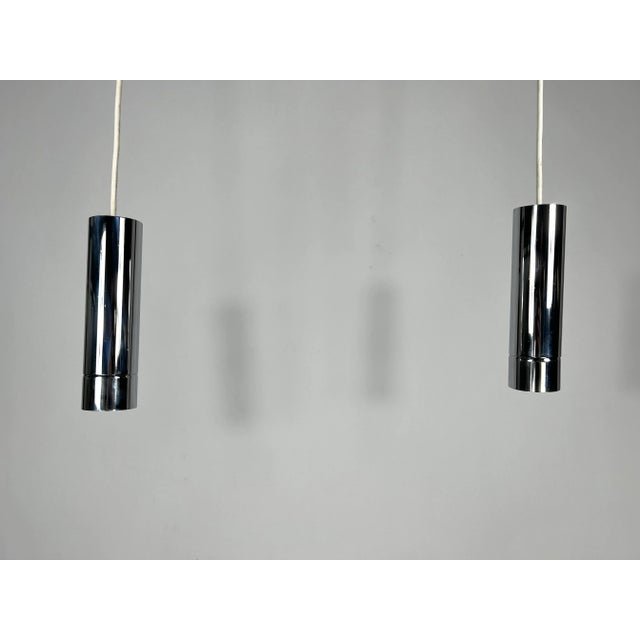 Chrome Pendant Lamps from Stilux Milano, 1970s, Set of 2 For Sale - Image 12 of 12