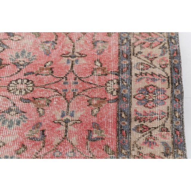 Textile Oushak Tribal Anatolian Vintage Rug For Sale - Image 7 of 9