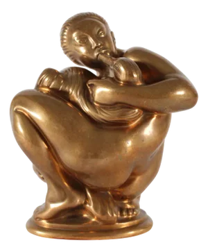 Leda and the Swan Bronze Figurine by Kai Nielsen for L. Rasmussen, 1950s